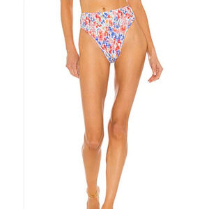 L*Space Barlette Bikini Bitsy Bottom in Flowers Forever Size Large NWT